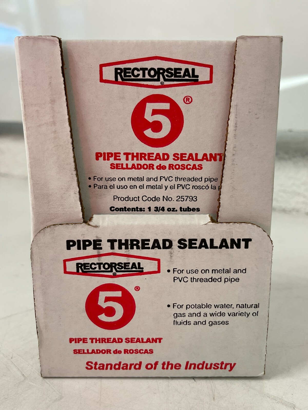 CASE OF 12 RectorSeal #5 Metal & PVC Thread Seal Pipe Sealant 701563
