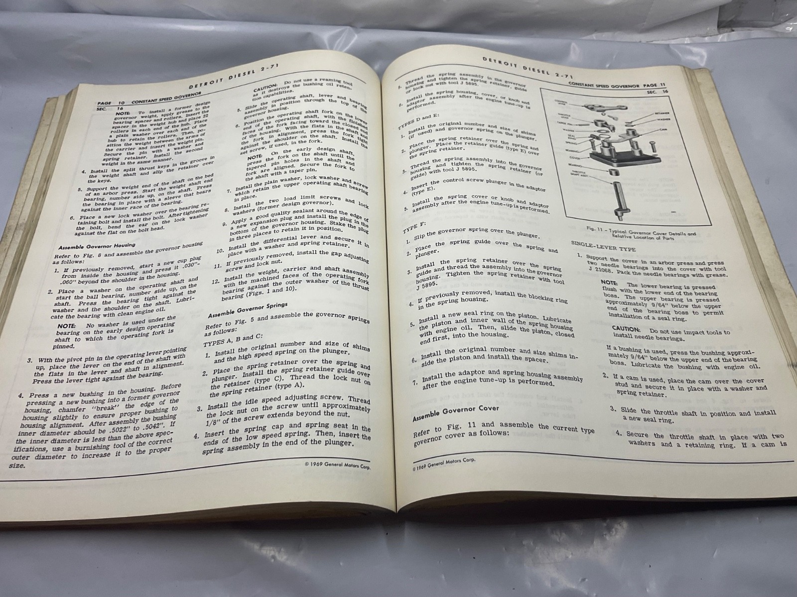 Detroit Diesel 2-71 Engine Maintenance Overhaul Manual 1969 6SE-109