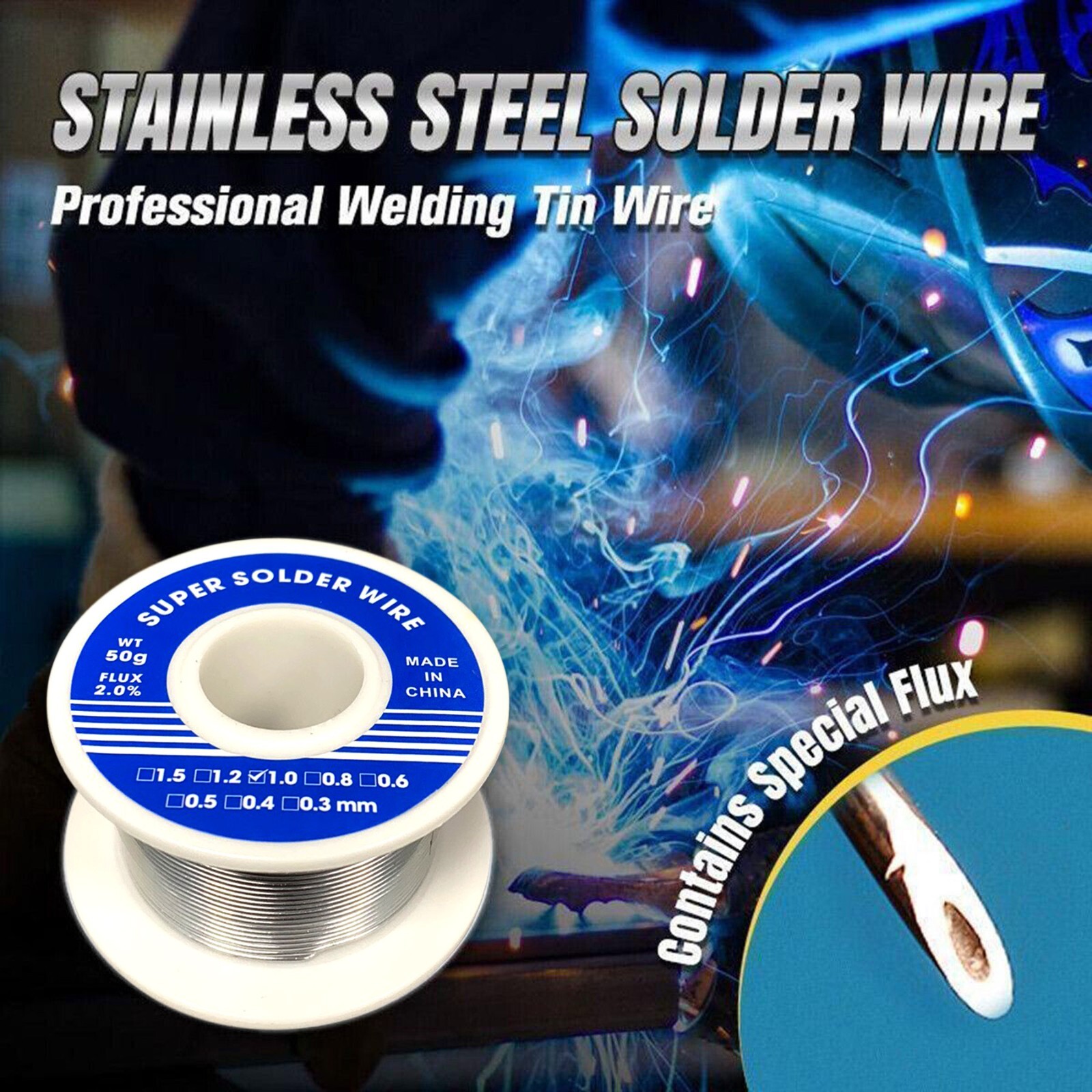 Aluminum Stainless Steel Lighter Super Solder Wire Soldering Wire Tool Lead Free