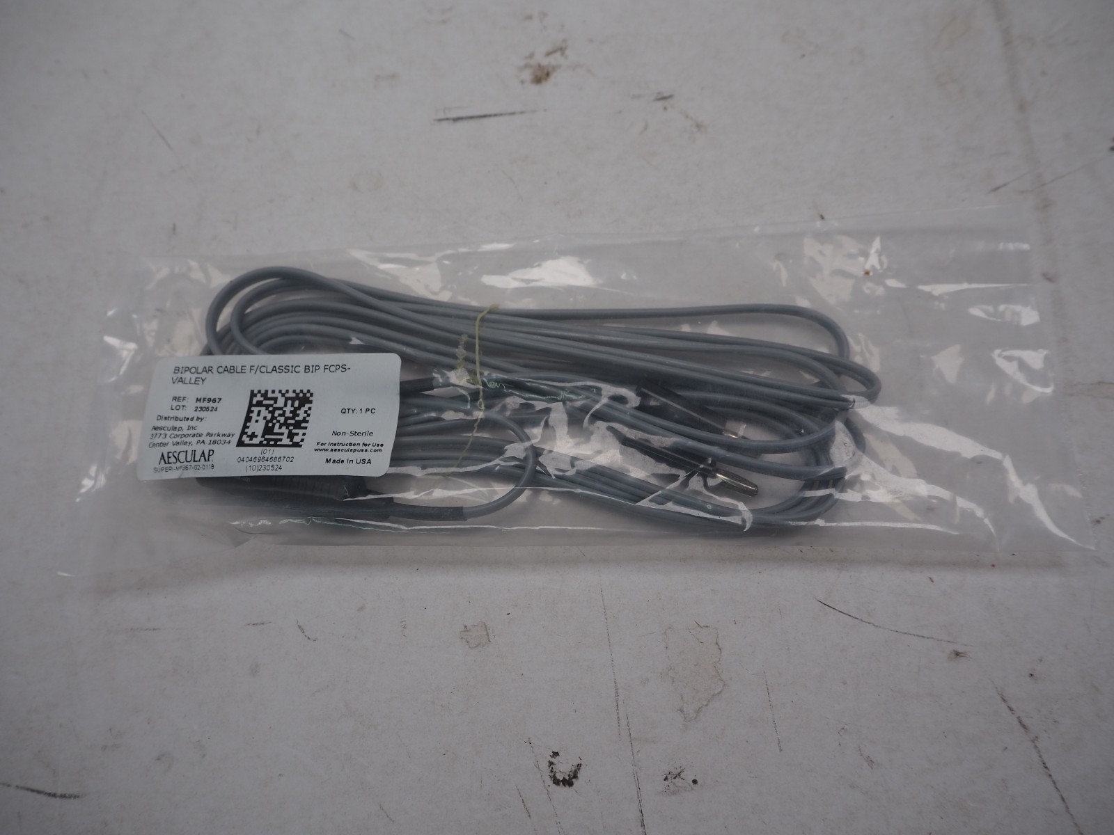 NEW Aesculap Kleppinger Bipolar Cord, Dual Banana Style Plus MF967 Free Shipping