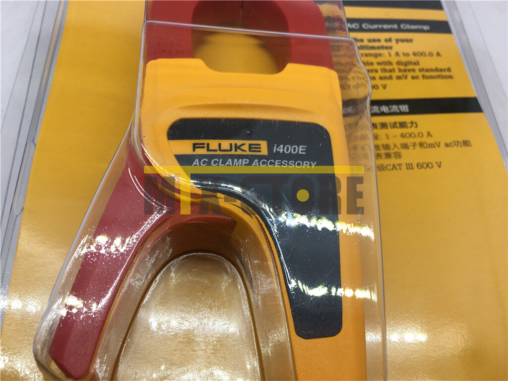 FLUKE I400E 400A AC CURRENT 4mm Banana Plug CLAMP-ON PROBE Use for Multimeter