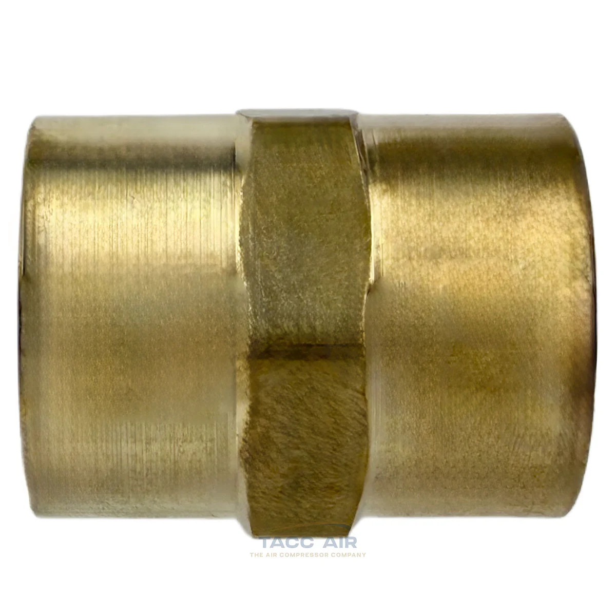 5 Pack 3/8″ x 3/8″ Female NPT Hex Coupling Pipe Fitting Brass Union Coupler