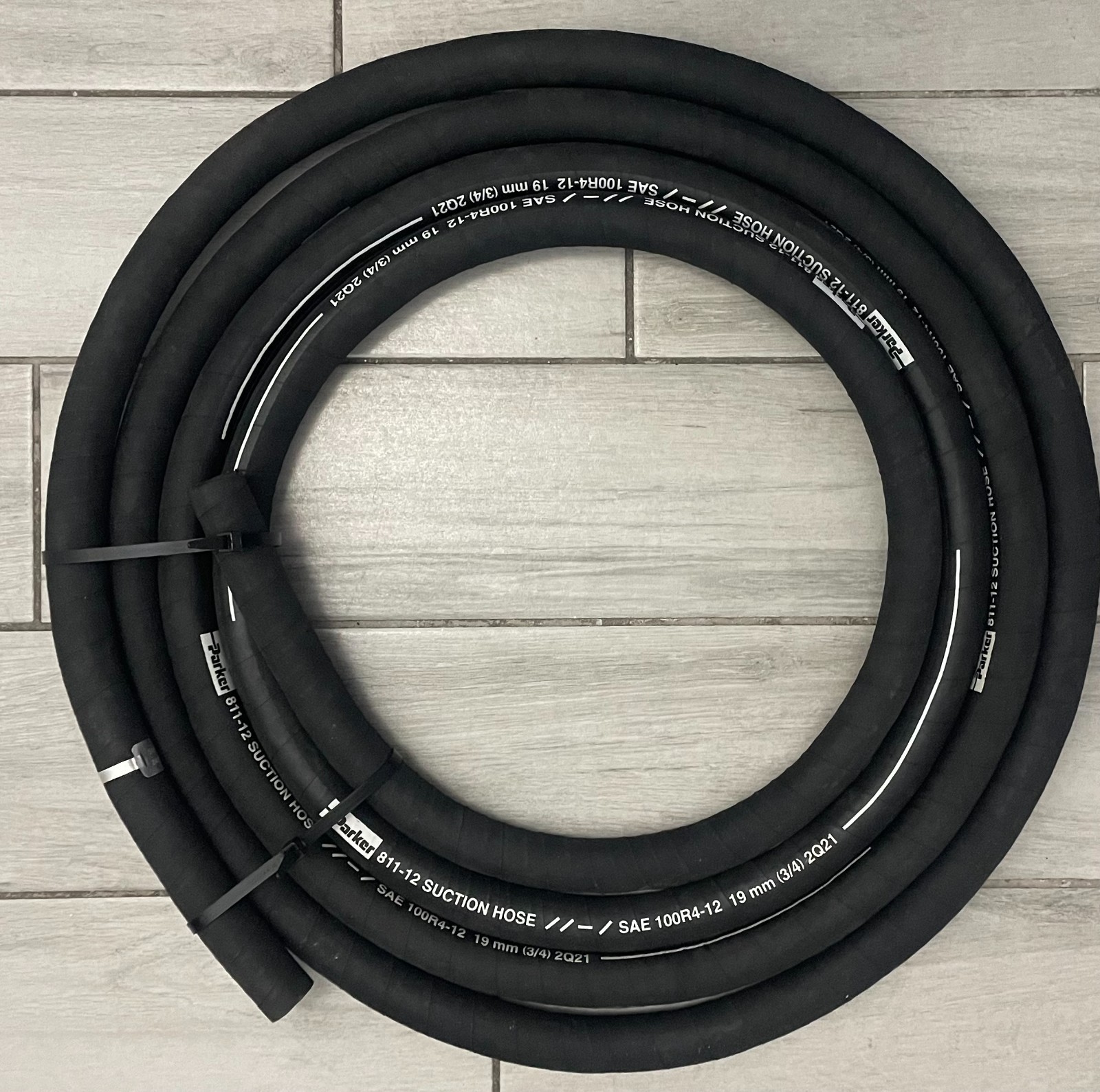 PARKER 811-12 SUCTION HOSE/ SAE 100R4-12 19MM 3/4 20FT