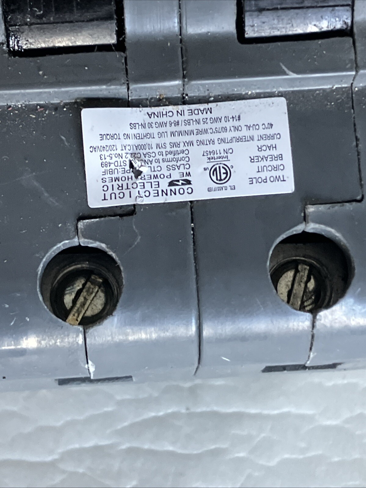Connecticut Electric UBIF240N replacement FPE Federal Pacific 40A 2P Stab-Lok