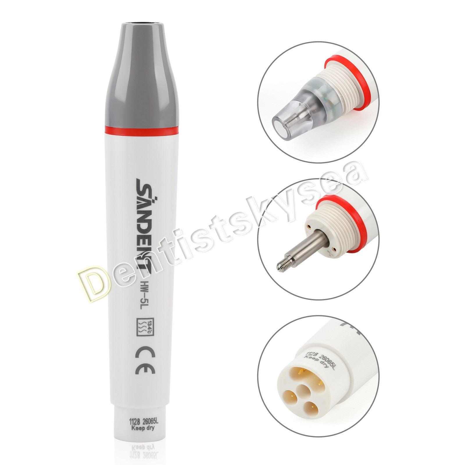 HW-6L Dental Ultrasonic Scaler Handpiece with LED Fit EMS SKYSEA SATELEC NSK