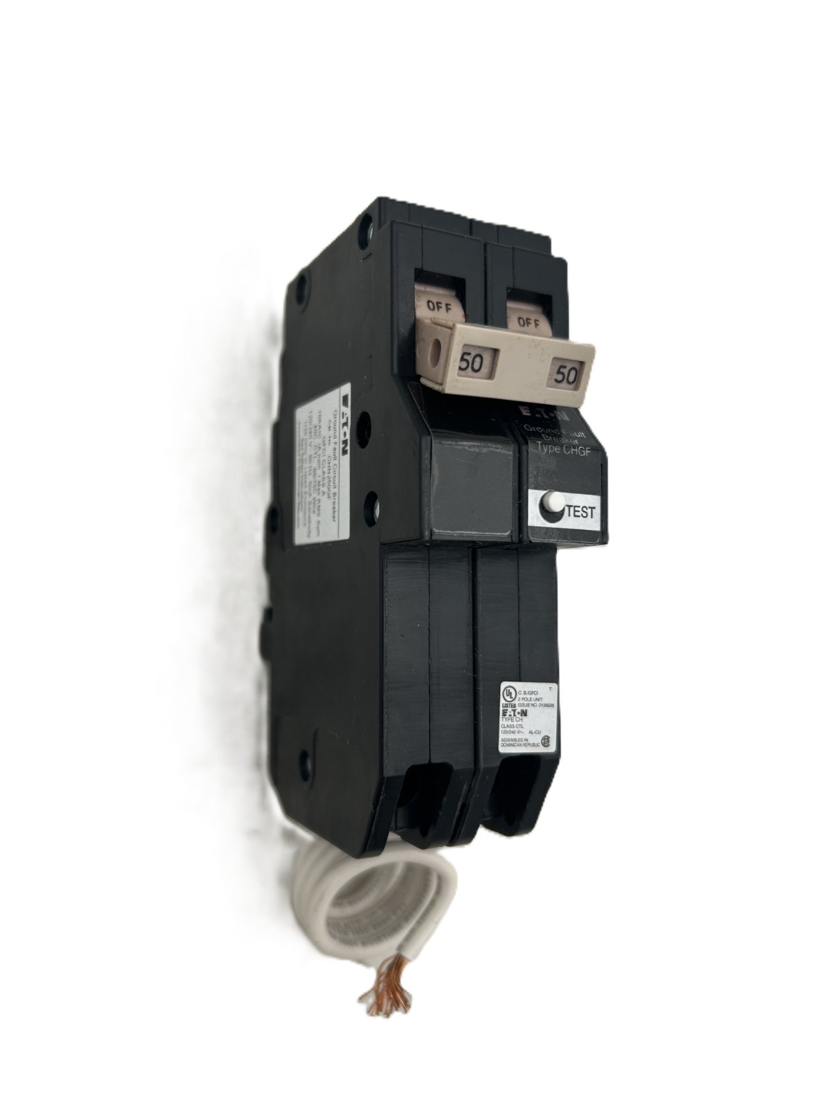 Eaton CHN250GF Ground Fault Circuit Breaker 50A 2-Pole 120/240V