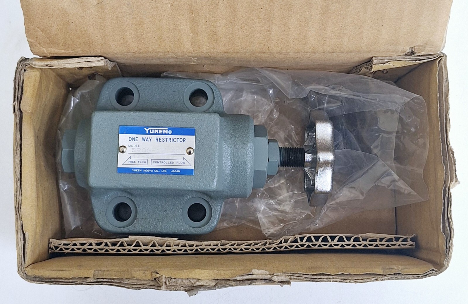Yuken SROG-03-50 One-Way Restrictor Flow Control Valve