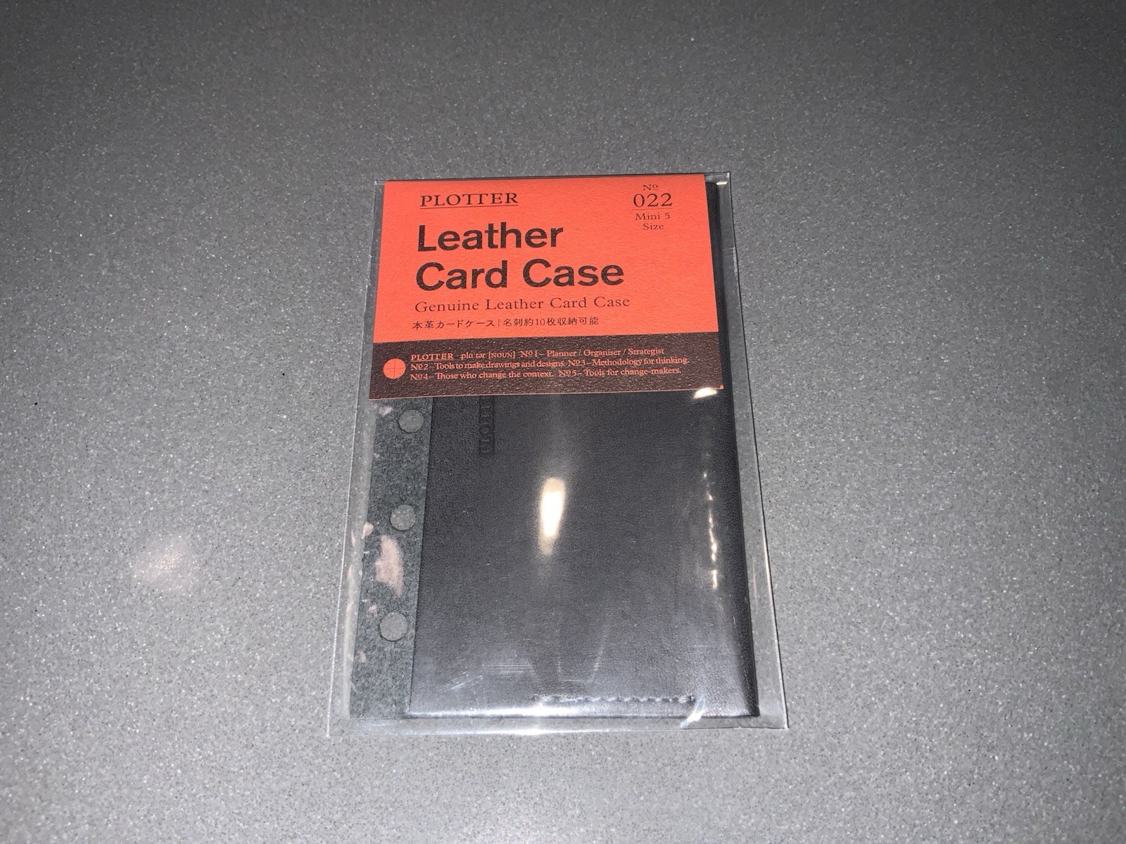 New Mini 5 Size PLOTTER Leather Card Case 77717292 from Japan