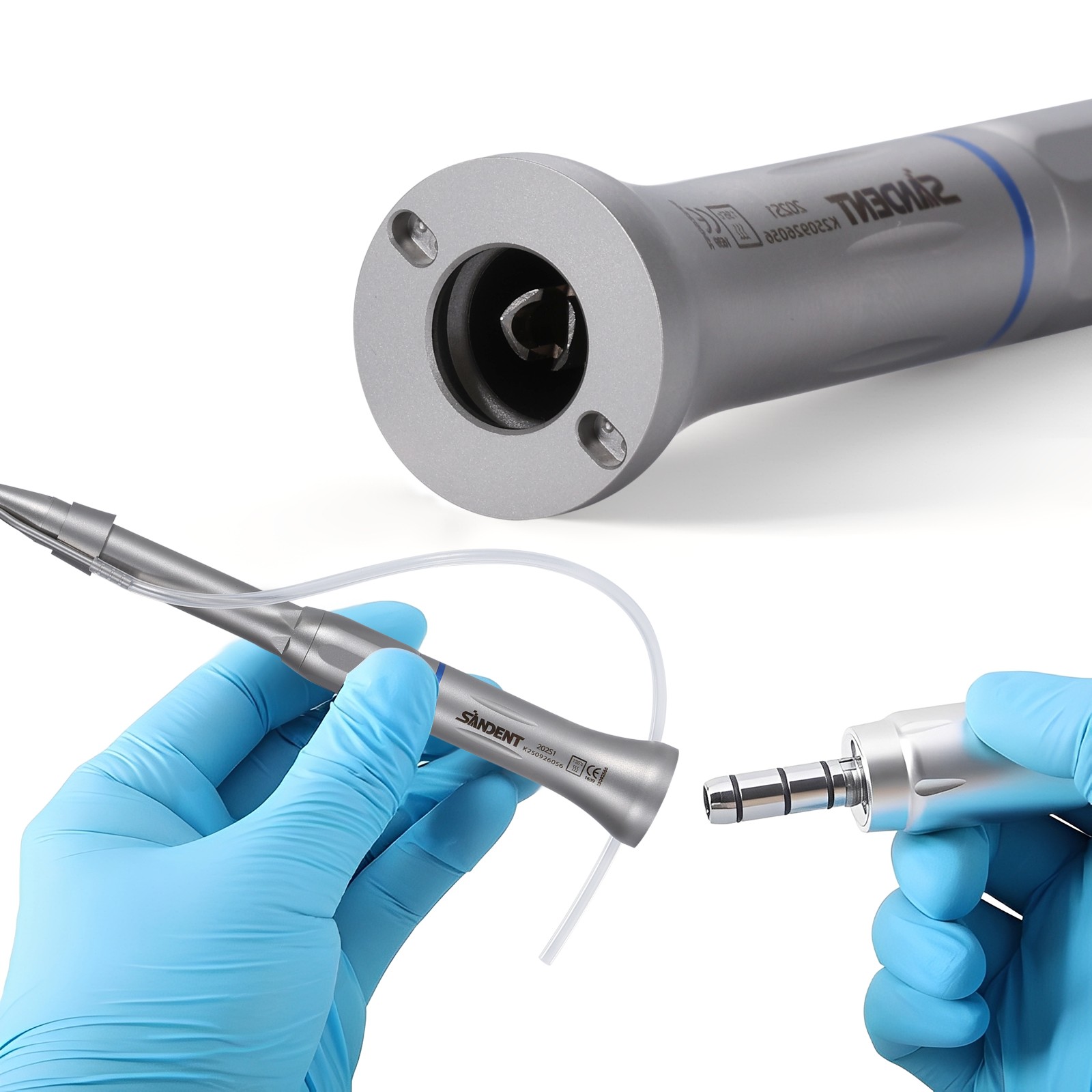 Dental Surgical Straight Cone Handpiece 1:1 Micro Surgery external Water Spray