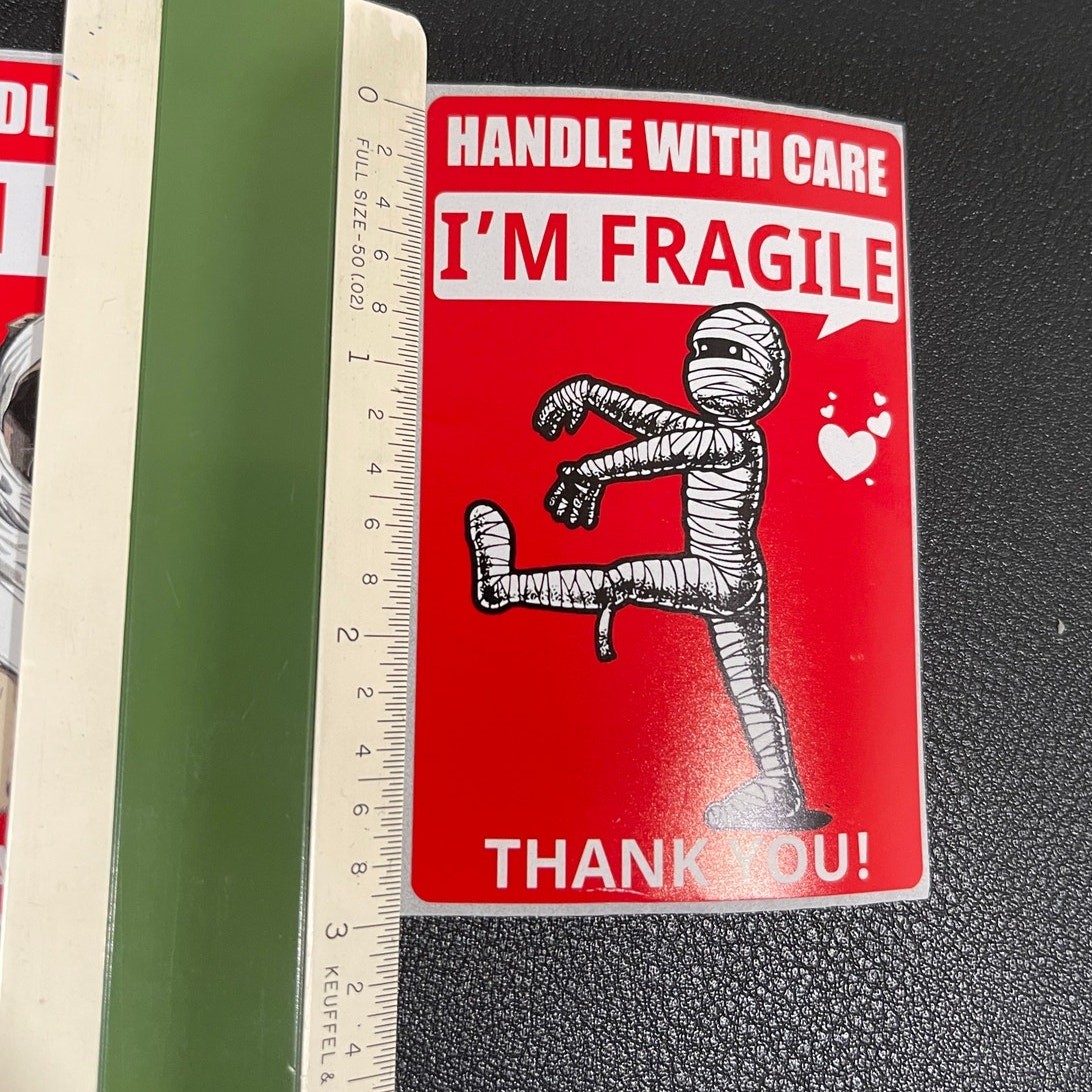 Fragile Handle with Care Fun Funny Shipping Stickers Labels 12 Stickers