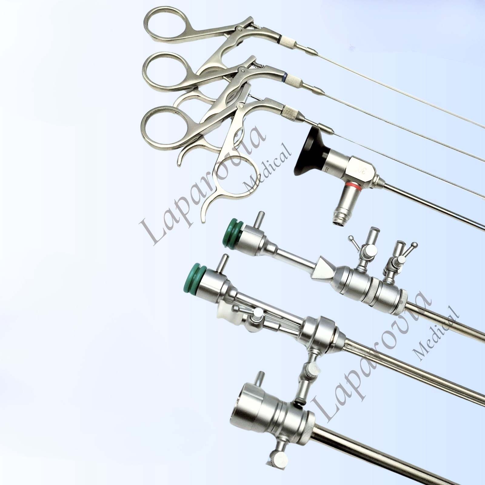 Reusable Hysteroscopy Instrument Set Semi Rigid Endoscopic Surgical Instruments