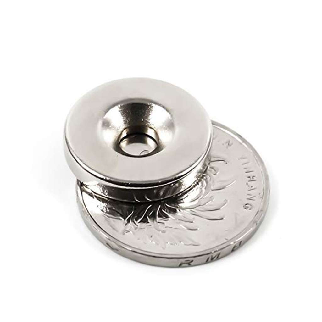 5/10/20/50 5 Sizes Strong Magnets Countersunk Ring Rare Earth Neodymium 5mm Hole