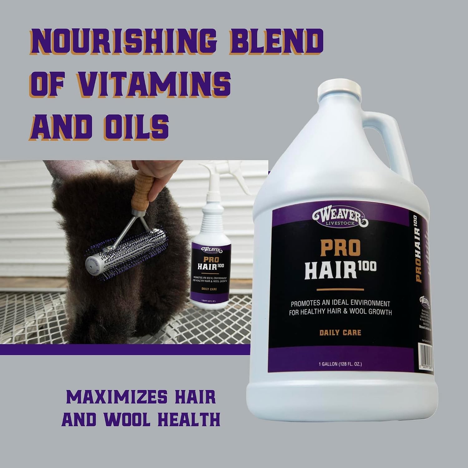 Weaver Livestock ProHair100 Healthy Hair and Wool Rejuvenating Livestock Hair Co