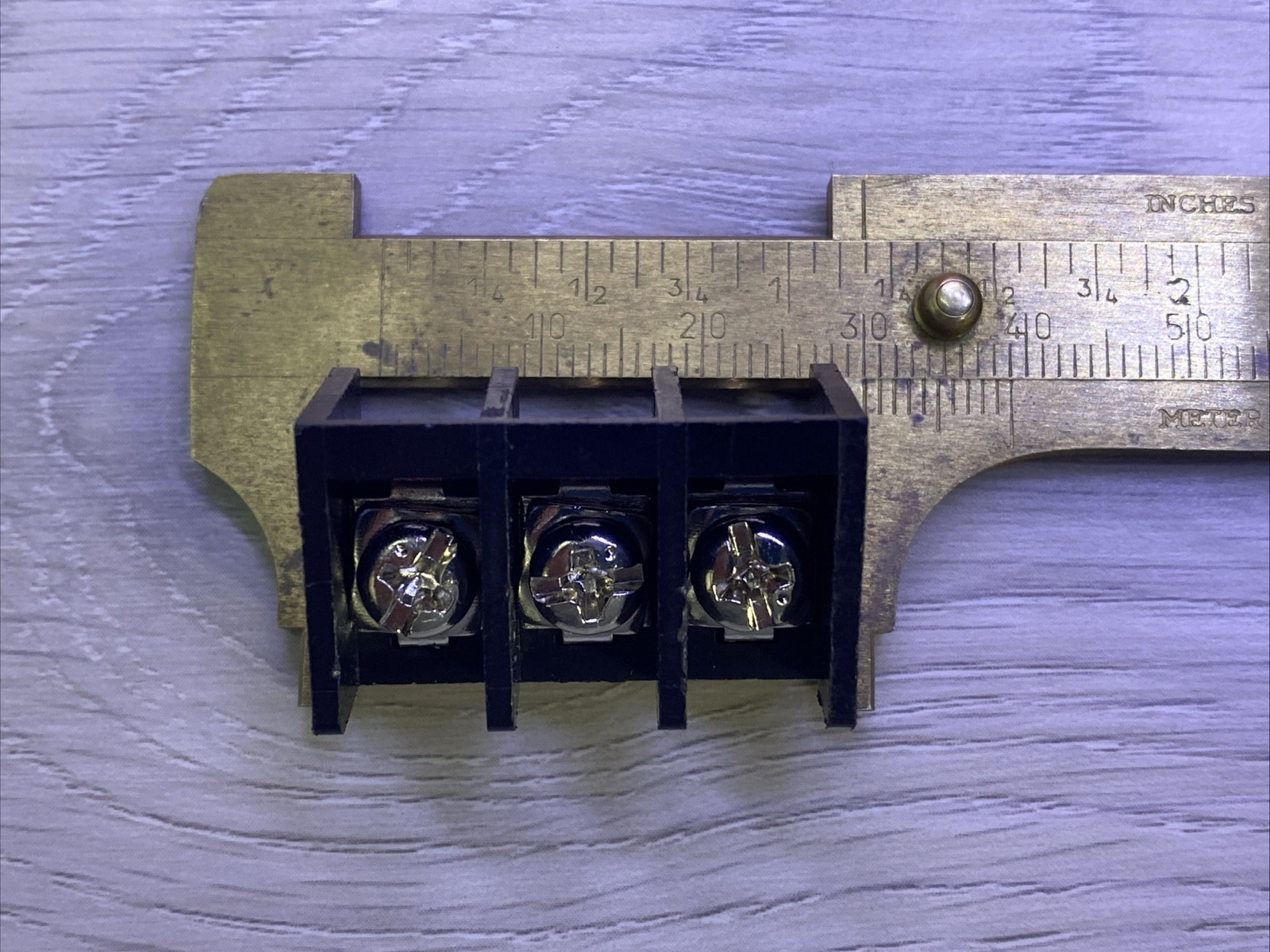 Terminal Block Row 3 Positions Screw Electric Barrier Strip #2