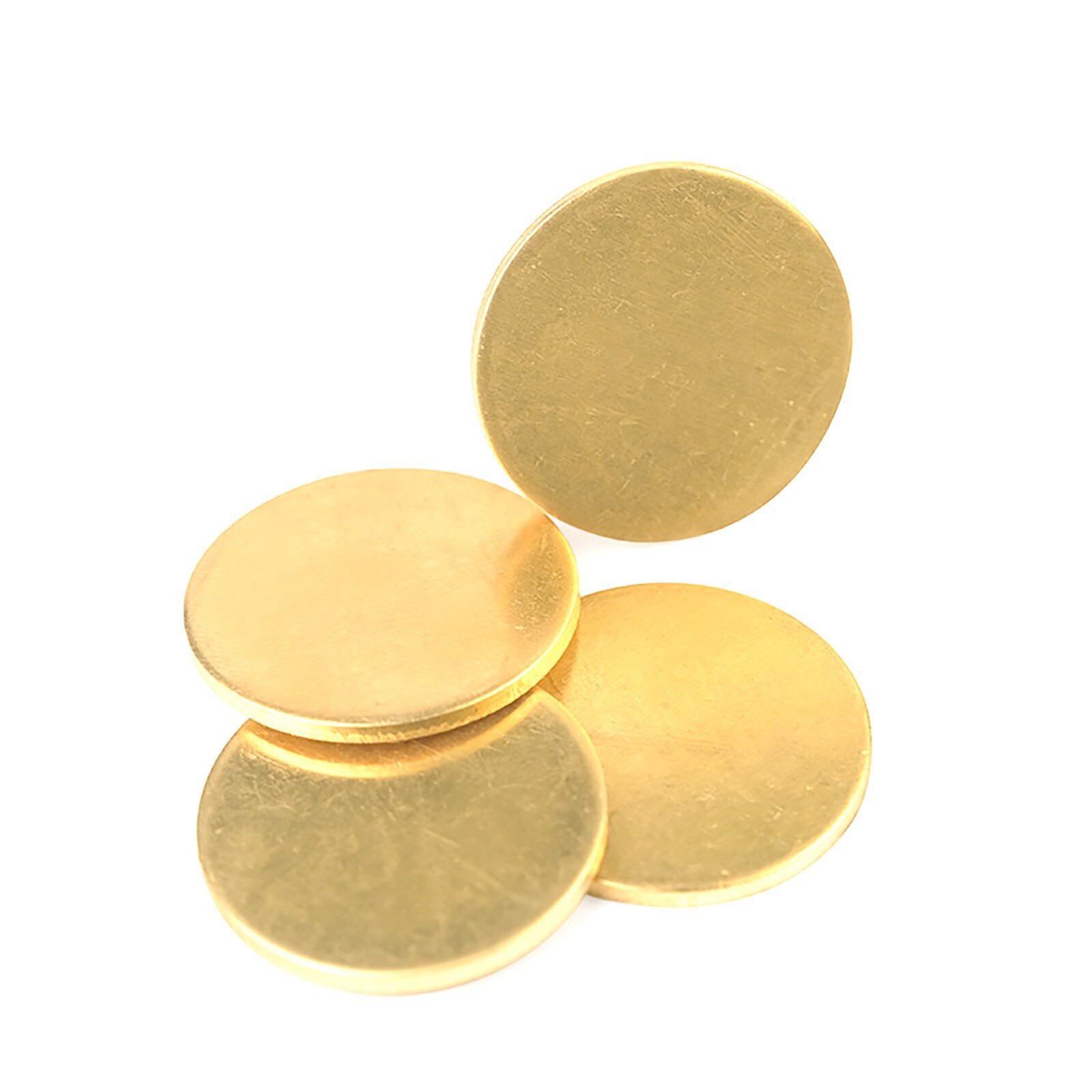 Metal Round Sheets OD 10-180mm H62 Solids Brass Discs Blanks Thick 0.3mm – 6mm