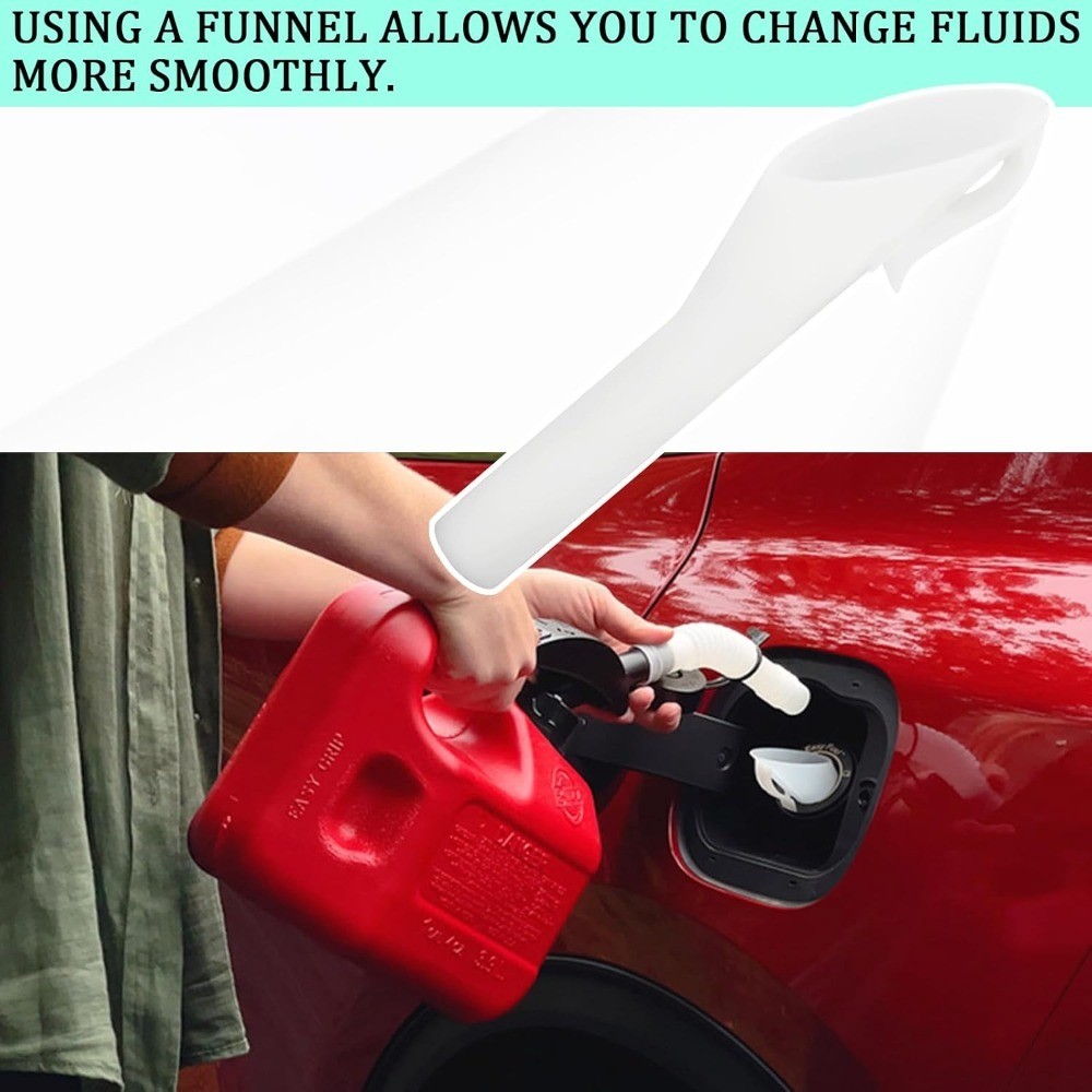 Capless Fuel Tank Funnel Automotive Gas Filler Neck Adapter Compatible with Ford