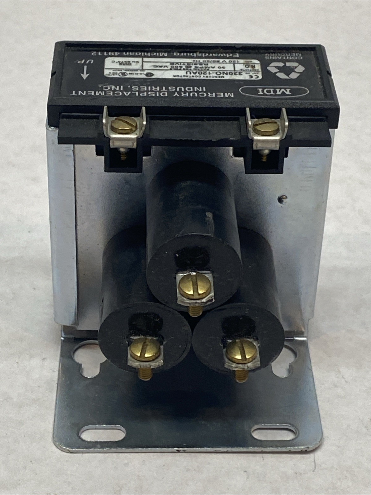 MDI 330NO-120AU Displacement Relay Contactor 120V Coil 30A 600VAC