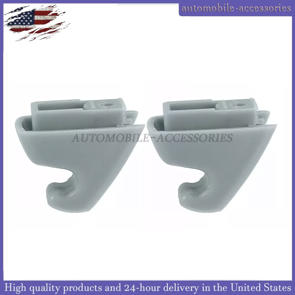 1Pair For 2007-2014 Chevrolet Tahoe Gray Sunvisor Shade Support Clip US