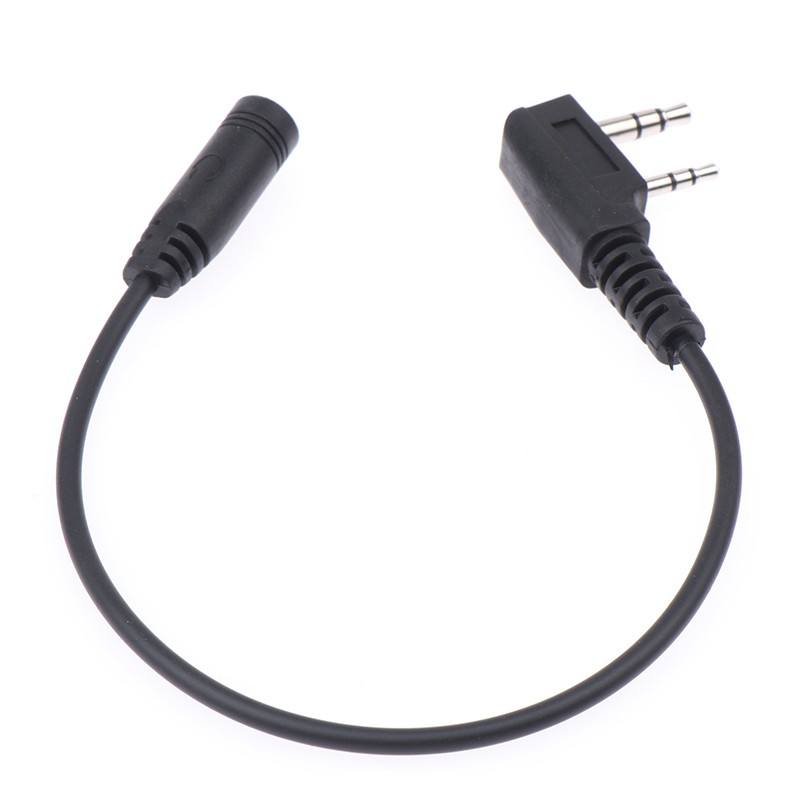 2 Pin K1 To 3.5MM Female Audio Earphone Transfer Cable For TYT For UV5R 888S