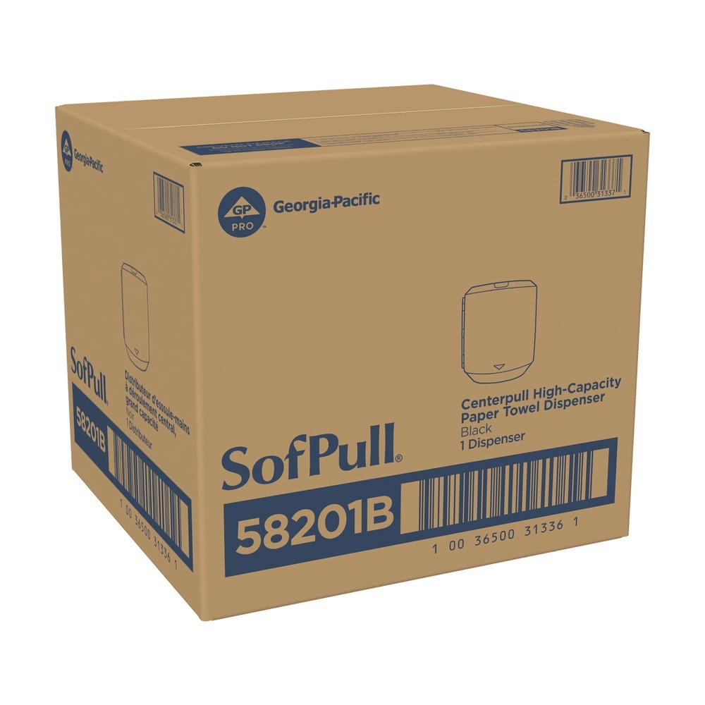 GCP 58201B SofPull CenterPull Hand Towel Dispenser – Black New