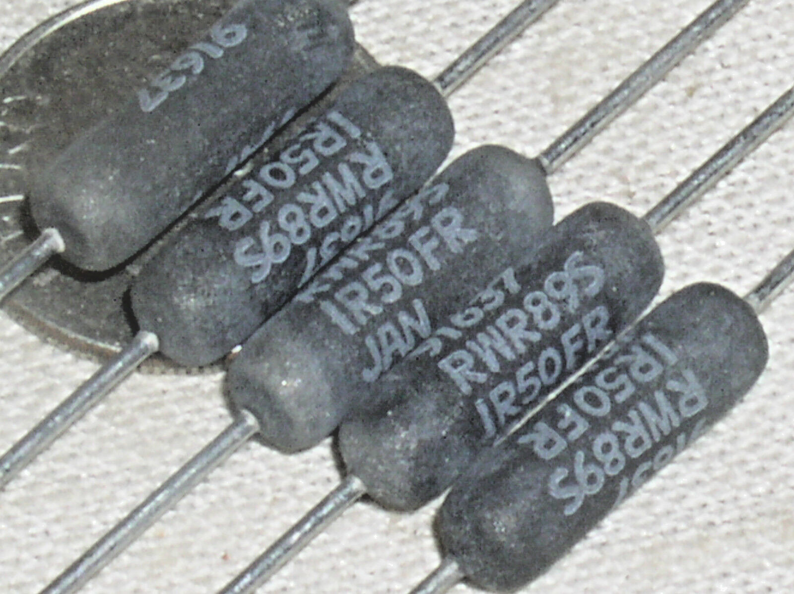 5 DALE WIREWOUND RWR RWR89 RWR89N1R50FR MIL MILITARY RESISTOR 1.5 OHM 3W 1% 3 W