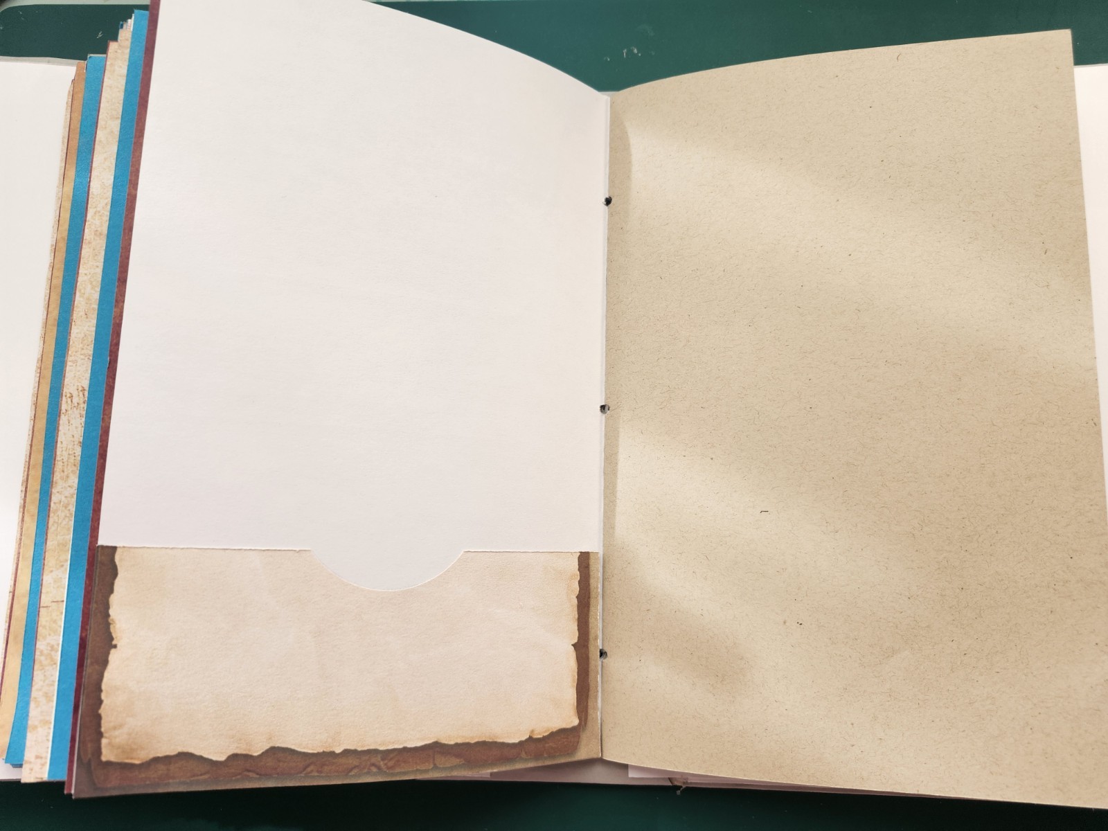 Handmade XL BLANK NAKED JUNK JOURNAL 200pgs! 9x6x3.25