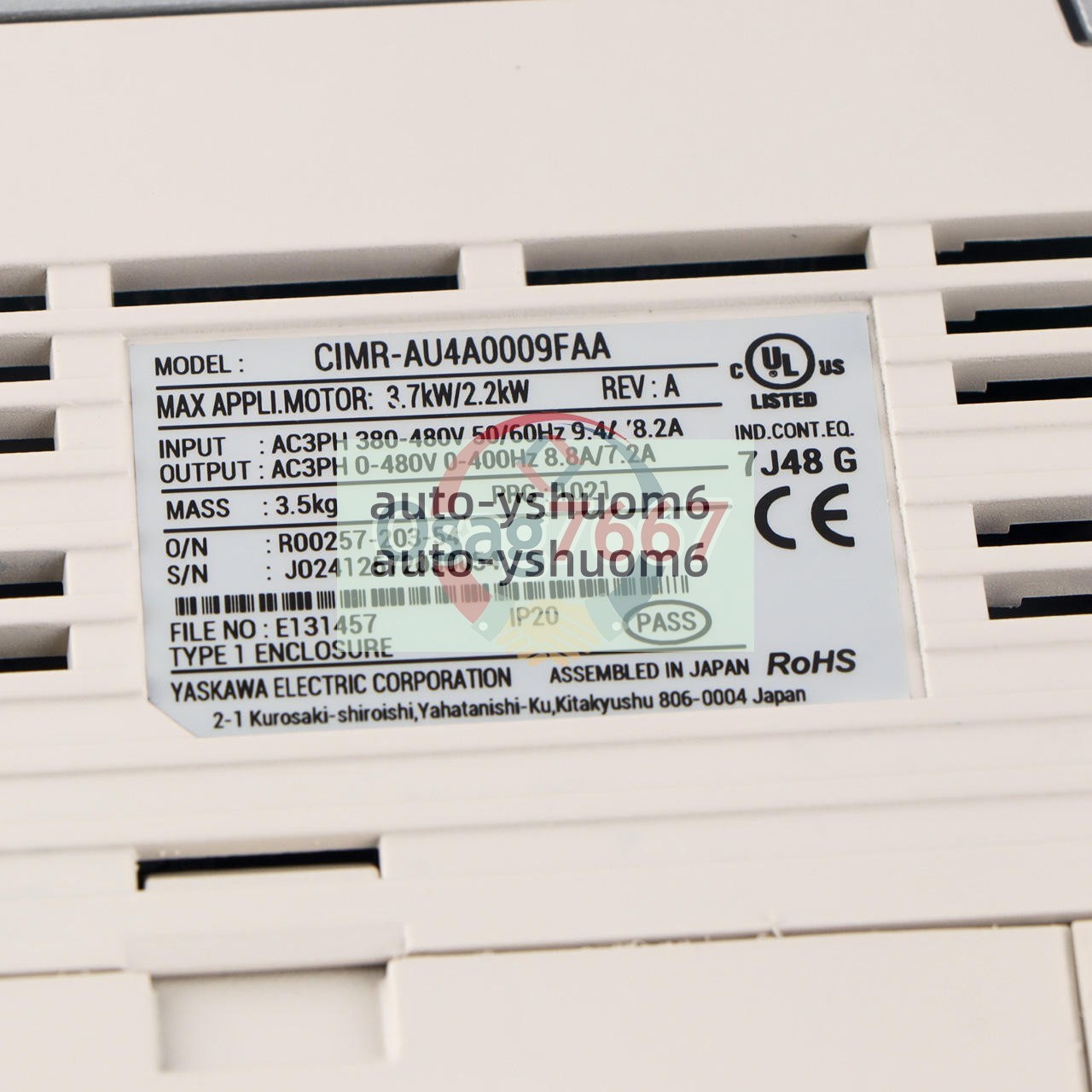 One YASKAWA A1000 AC Drive CIMR-AU4A0009FAA Frequency converter New