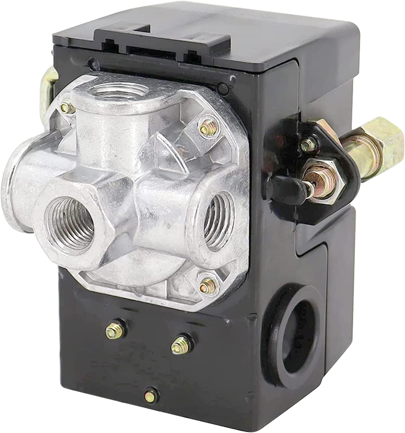 Heavy Duty Pressure Switch for Air Compressor 135 175 Psi Four 4 Port 26 Amp