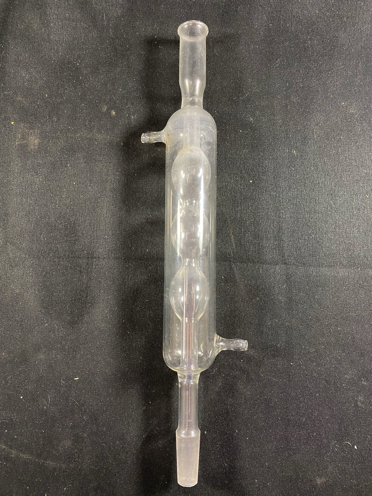 Laboratory Glass 24/40 3-Bulb 200mm Jacket Allihn Condenser 370mm Length