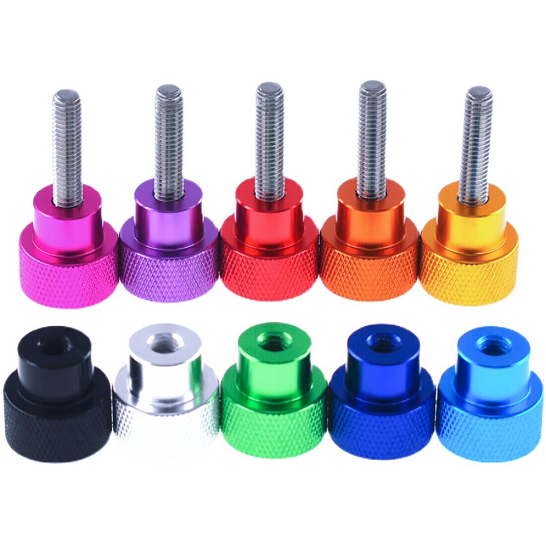 M8 Knurled Thumb Tighten Screws Hand Turn Grip Knob Bolts For Camera Tripod DIY