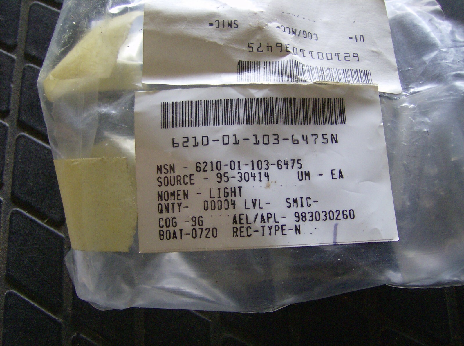 6210011036475 LIGHT INDICATOR 1101-A1-C1-F2-N1 EATON TOP ROTO-TELLITE