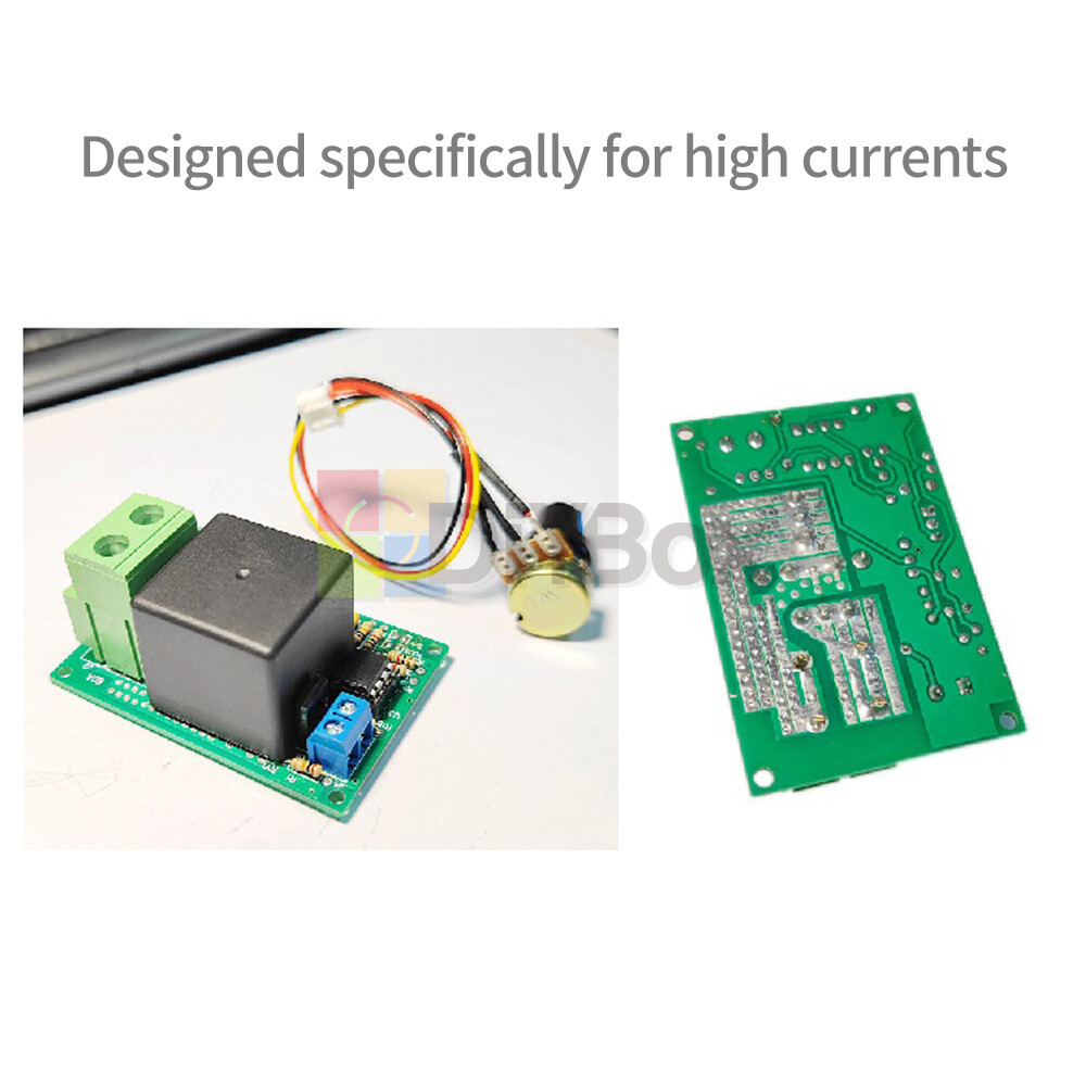 DC 12/24V Time Relay Module Trigger Timer Switch Module with Potentiometer 80A