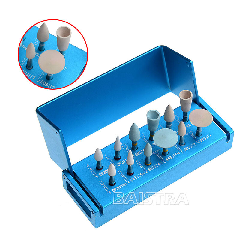 Dental Clinic Diamond Porcelain Zirconia Polishing Kit For Low Speed Handpiece
