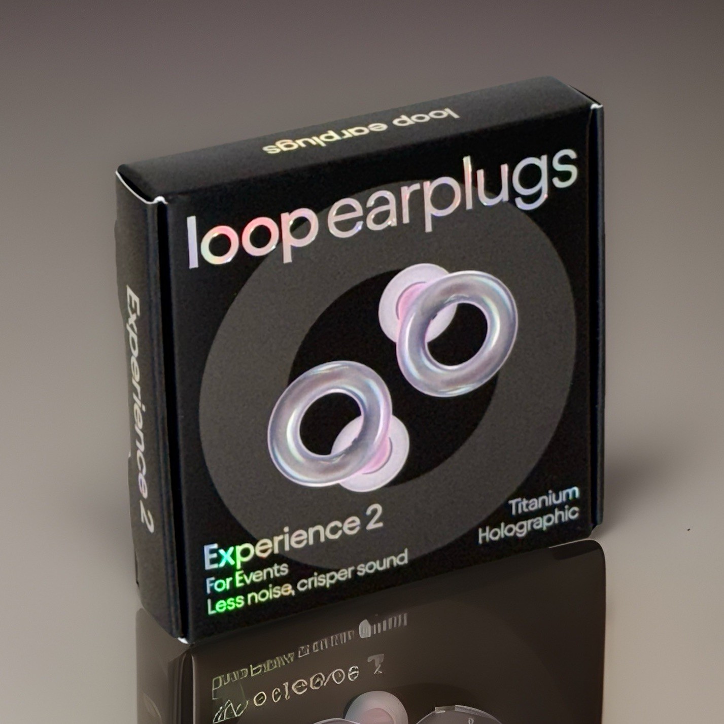 Loop Experience 2 Earplugs For Live Events/Concerts – Holographic Titanium