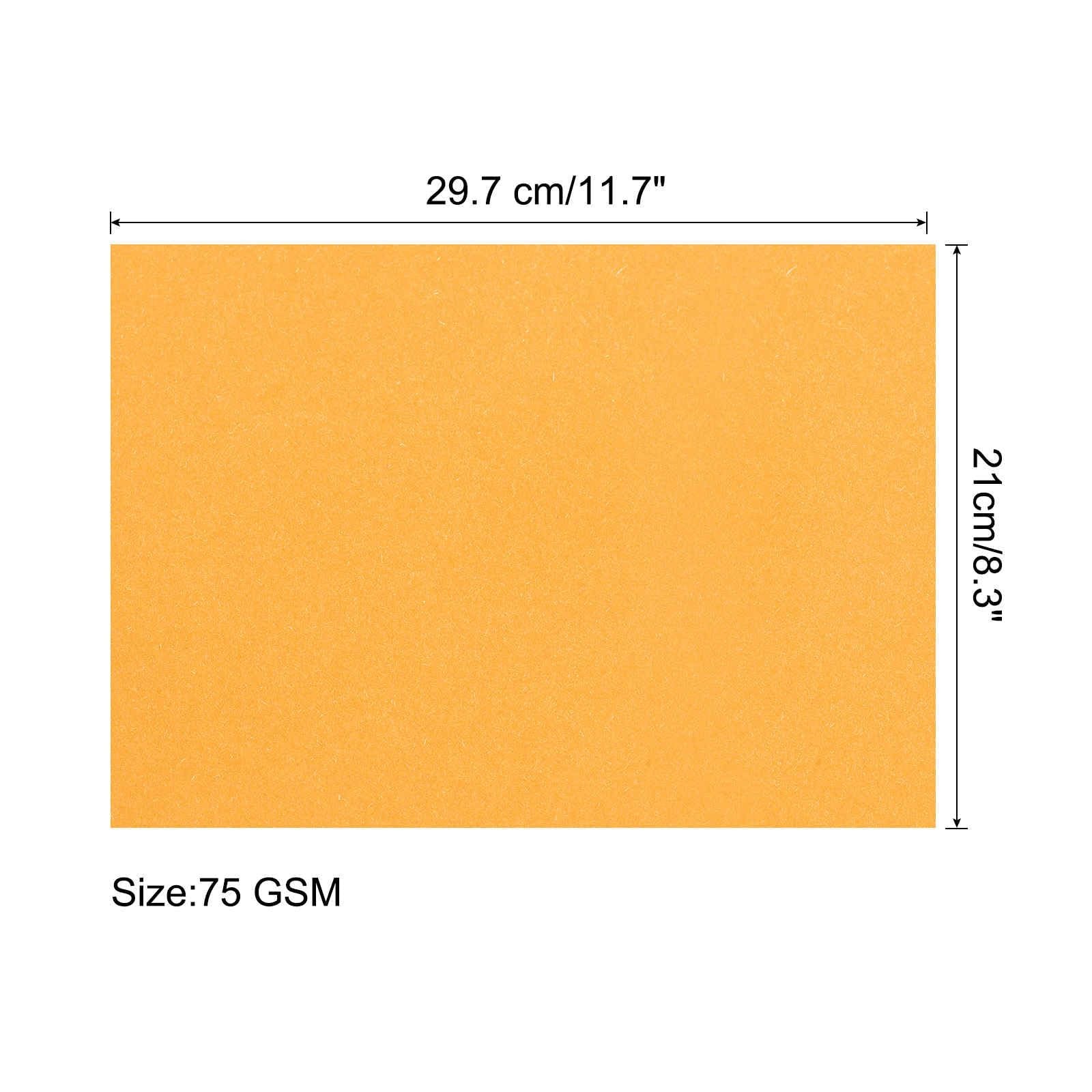 50 Sheets Colored Copy Paper 8 1/2 Inch Printer Paper 75gsm Fluorescent Orang…