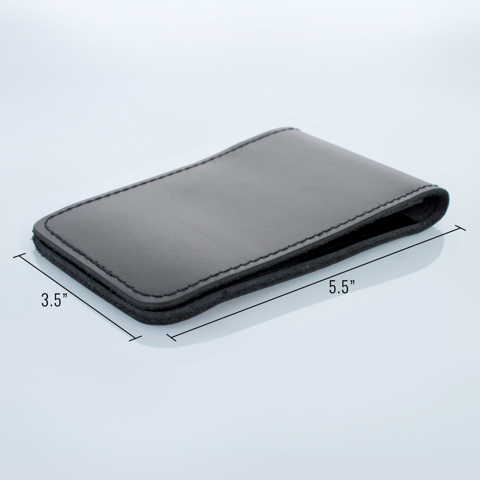 ASR Federal Leather 3×5 Standard Memo Book Cover – Plain Black