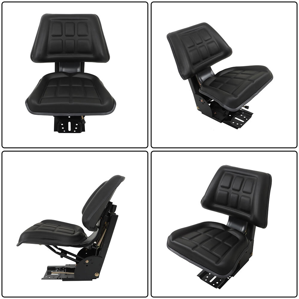 Black Universal Tractor Suspension Seat For Massey Ferguson Ford 230 231 234 255