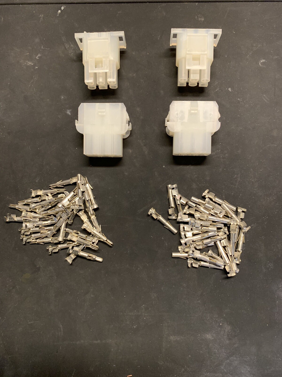 6 Pin Molex Connector Kit, 2 Sets, 14-20 AWG .084 Pins Arcade Pinball
