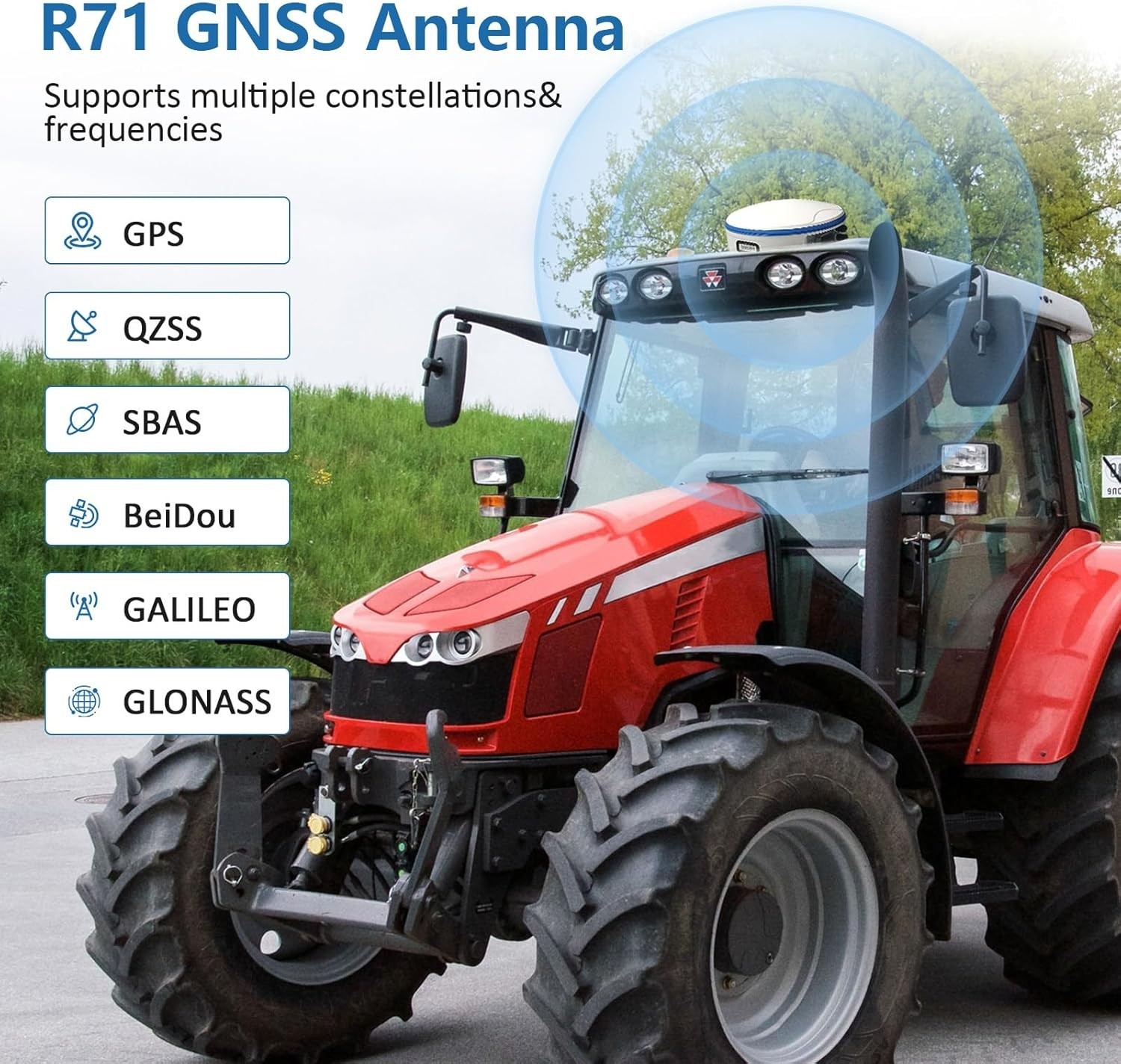 JY305 Tractor GNSS Autosteer System AB Line in Straight Curve A+ Pivot U-Turn