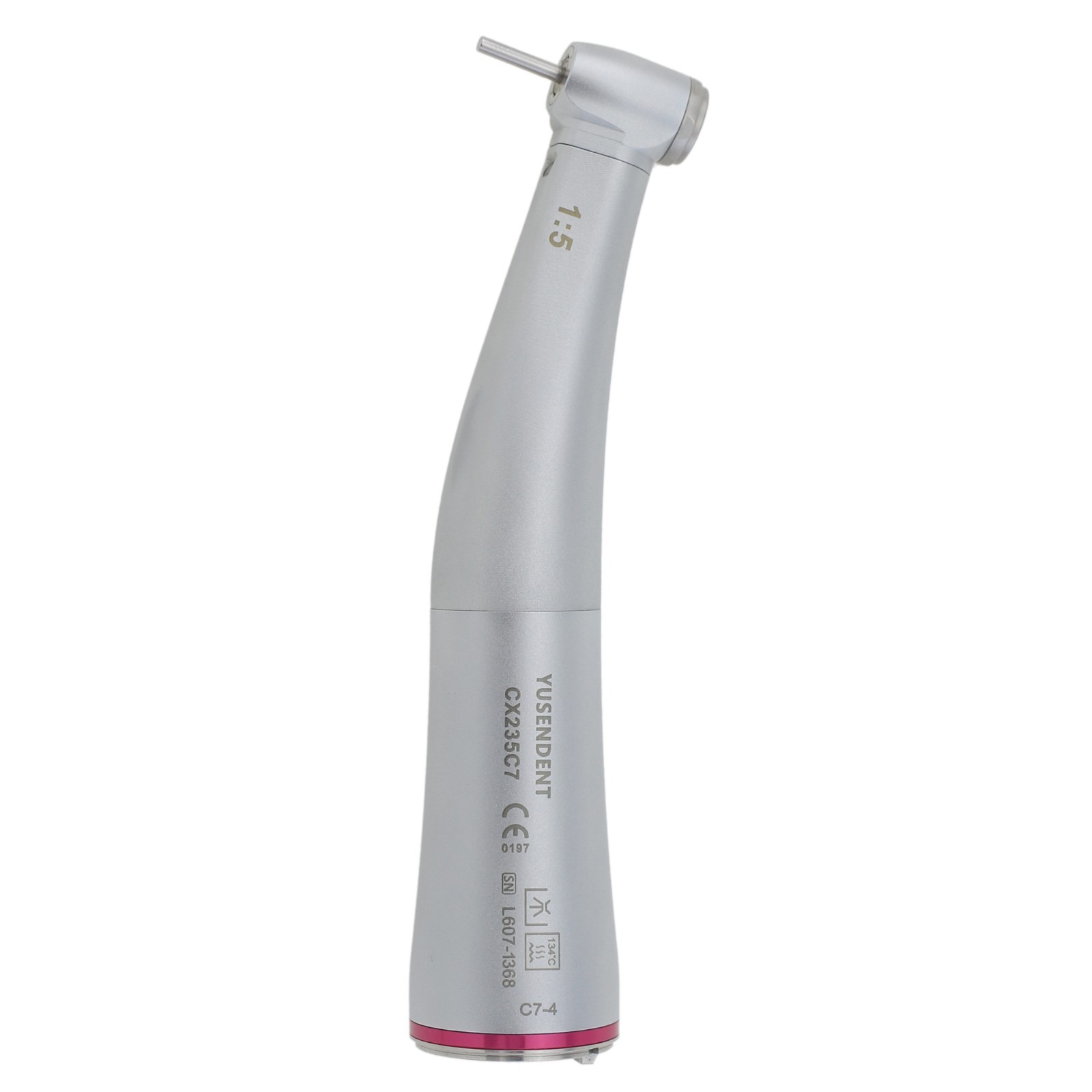 Dental 1:5 High Speed Contra Angle Electric Handpiece Fiber Optic Mini Head M25L