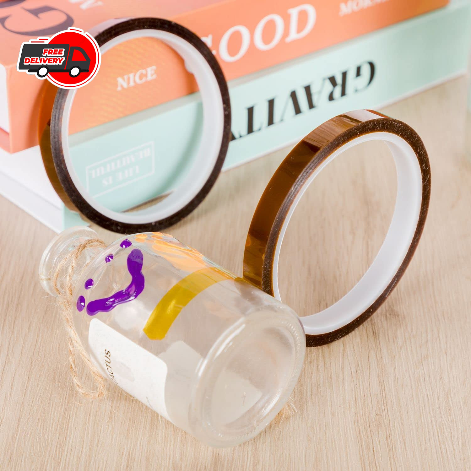 Heat Resistant Tape, Capton Tape For Masking, Soldering, Protecting Circuit Boar