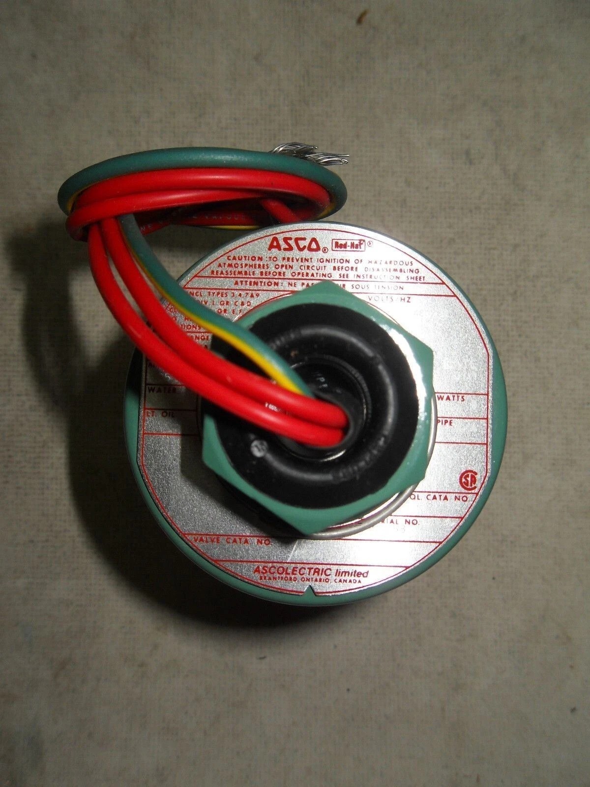 ASCO 832426 110/120 V AC 6 W 125 psi Solenoid Valve for Hazardous Locations