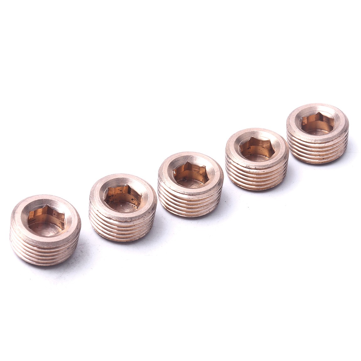 20PCS Pipe Plug 1/8″ 1/4″ 3/8″ 1/2″ Male Thread Hex Internal Head Socket Fitting