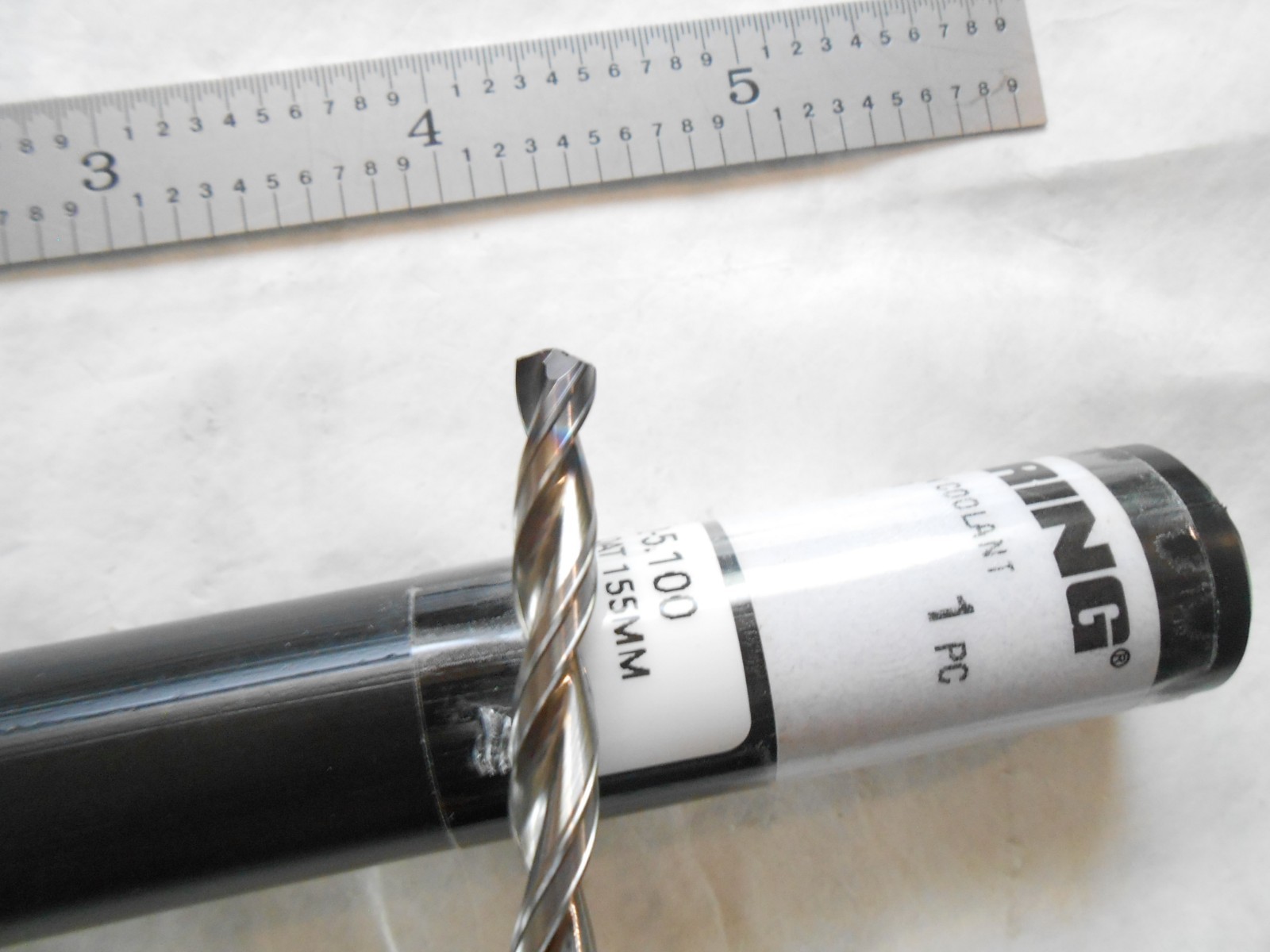GUHRING USA 5.10MM (#7) CUT DIA. X 155MM FL X 195MM OAL SOLID CARBIDE HP DRILL