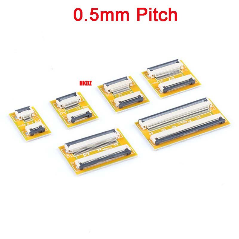 0.5/1.0mm FFC/FPC Flat Connector Adapter Flexible Cable Extension Board 4-40Pin