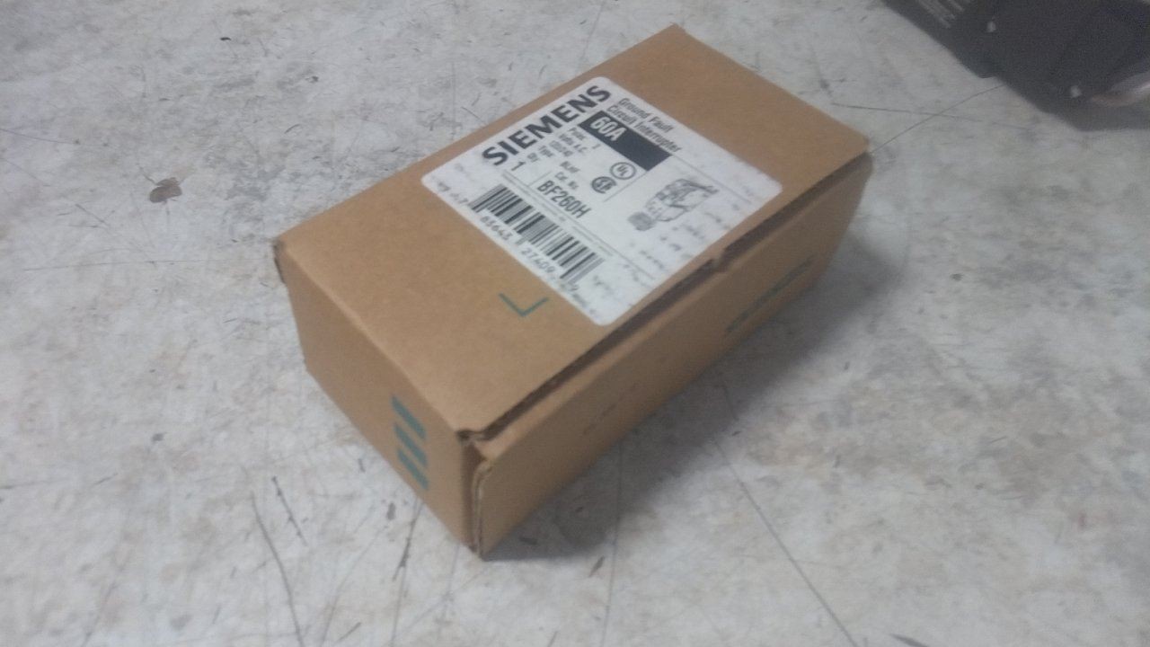 Siemens BF260H 120/240VAC 60 Amps 2-Pole Miniature Circuit Breaker