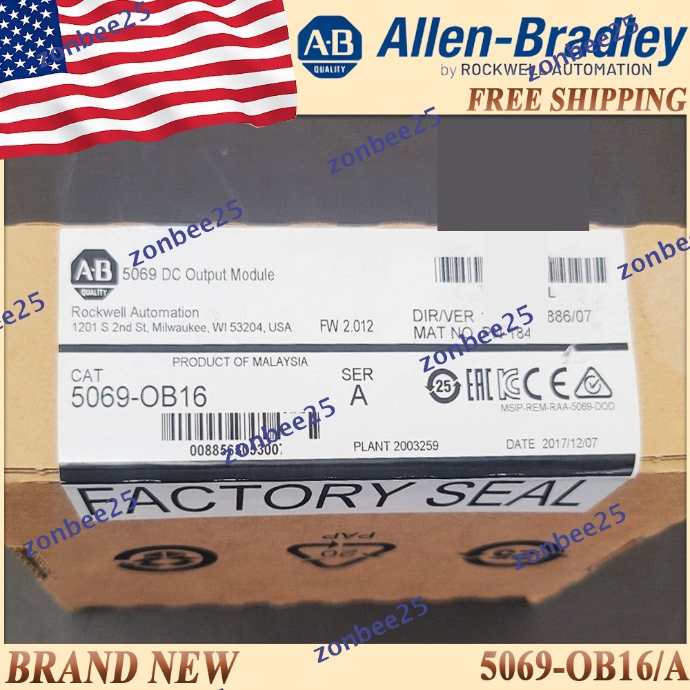 New in Box AB 5069-OB16/A Compact 5000 DC Output Module Free Ship 5069OB16