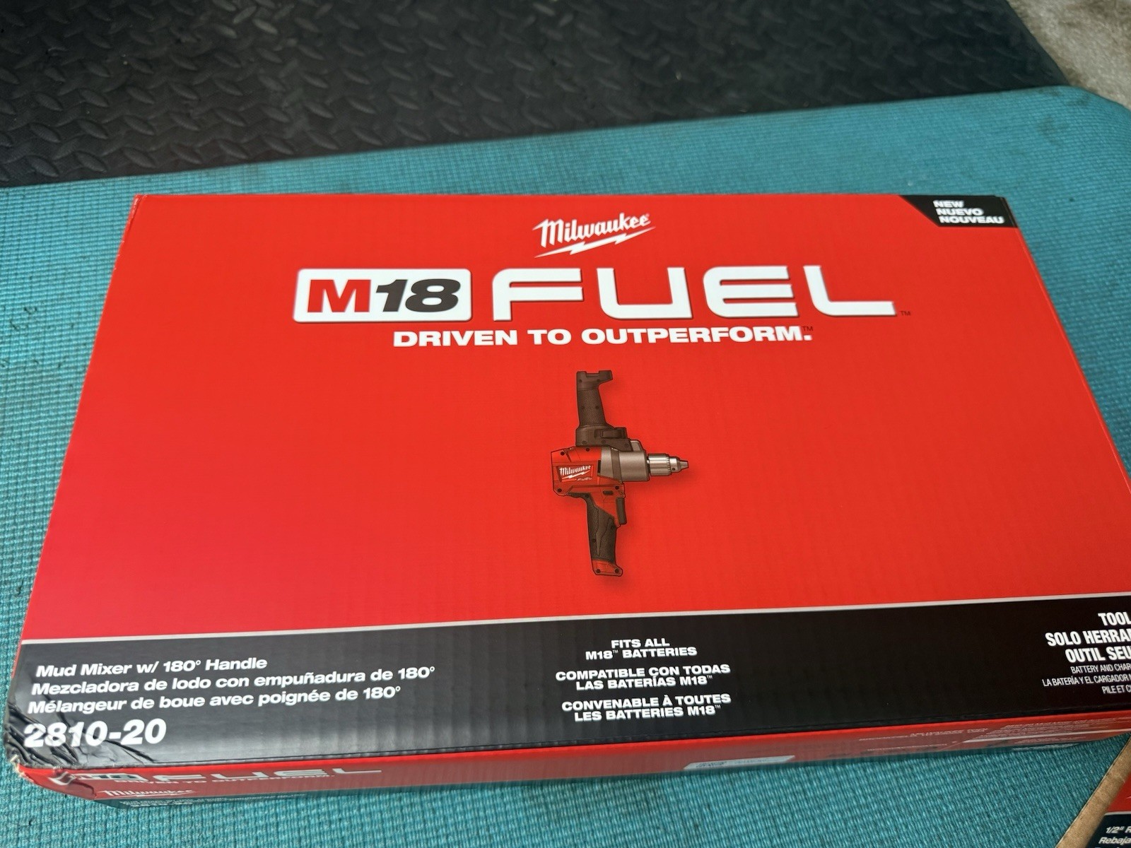 Milwaukee 2810-20 M18 FUEL Mud Mixer w/ 180° Handle (Tool Only) New