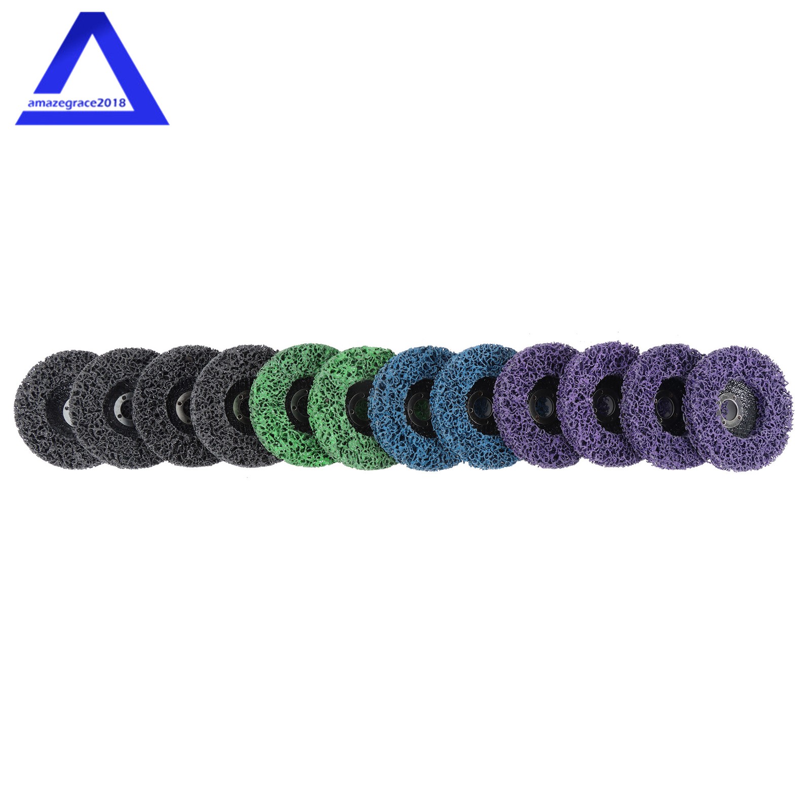 12 Pcs 4 Kinds Paint Strip Disc 4″ × 5/8″ Angle Grinder Stripper Wheels for Rust