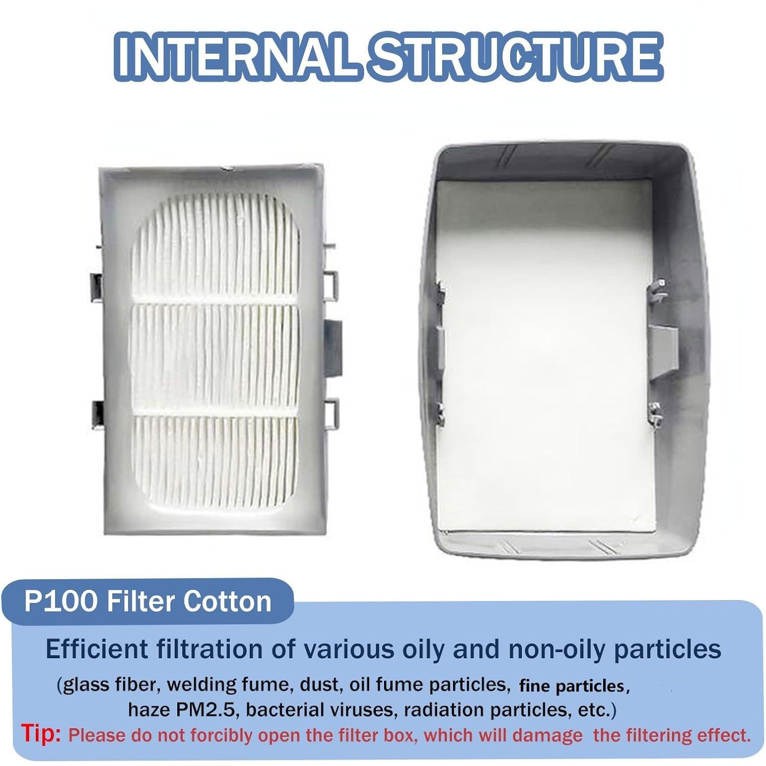7093 P1OO Replacement Respirator Cartridge/Filter 1 Pair, EXP. Date 08/2029